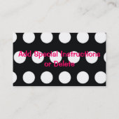 Carte de visite frais de maman (Dos)