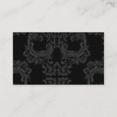 Carte de visite frais de motif de crâne (Dos)