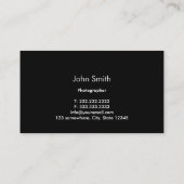 Carte de visite frais de photographie de (Dos)