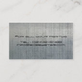 Carte de visite frais de tekst en métal de logo du (Dos)