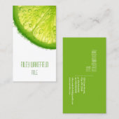 Carte de visite frais de tranche de chaux (Devant / Derrière)