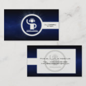 Carte de visite frais d'icône de lueur de logo du (Devant / Derrière)