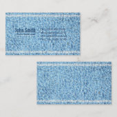 Carte de visite frais d'instructeur de bain de (Devant / Derrière)