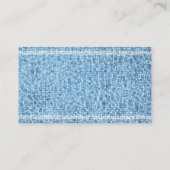 Carte de visite frais d'instructeur de bain de (Dos)