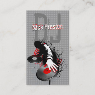 Carte de visite frais du DJ