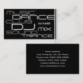 Carte de visite frais du DJ (Devant / Derrière)