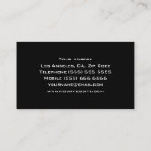 Carte de visite frais du DJ (Dos)