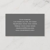 Carte de visite frais du DJ (Dos)