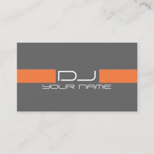 Carte de visite frais du DJ (Devant)