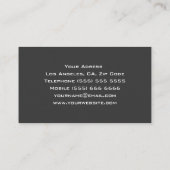 Carte de visite frais du DJ (Dos)