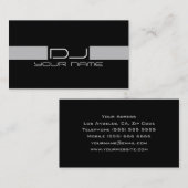 Carte de visite frais du DJ (Devant / Derrière)