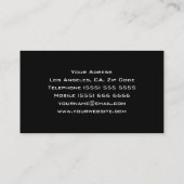 Carte de visite frais du DJ (Dos)