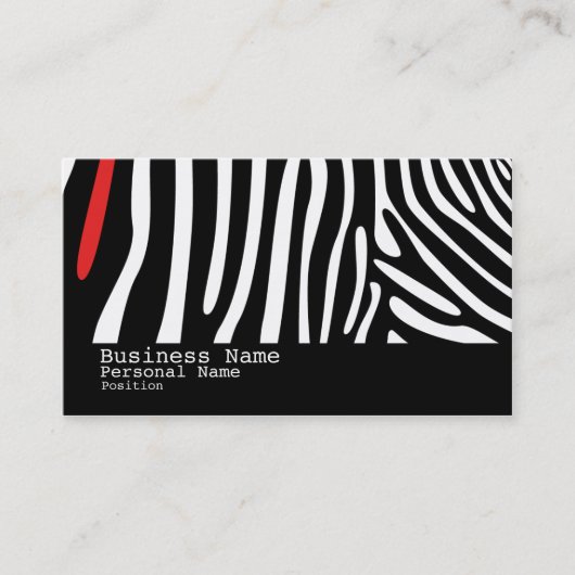 Carte de visite frais moderne de style de peau de (Devant)