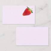 Carte De Visite Fraise (Devant / Derrière)