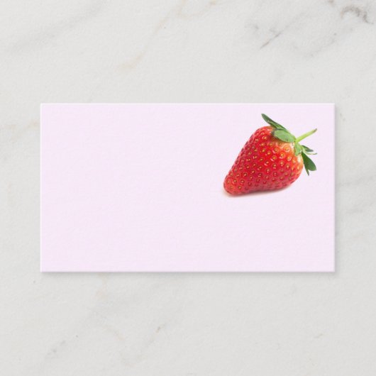 Carte De Visite Fraise (Devant)