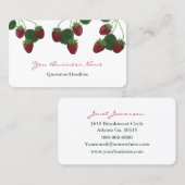 Carte de visite fraise (Devant / Derrière)