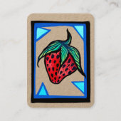 Carte De Visite Fraise (Devant)