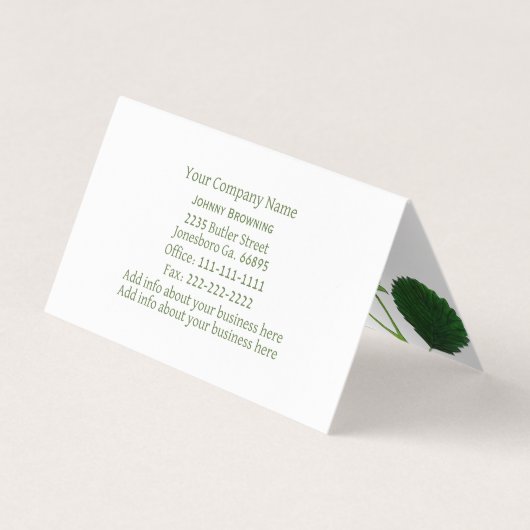 Carte De Visite Fraise (Dos)