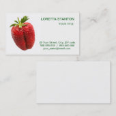 Carte De Visite Fraise (Devant / Derrière)