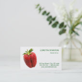 Carte De Visite Fraise (Debout devant)