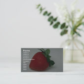 Carte De Visite Fraise délicieuse (Debout devant)