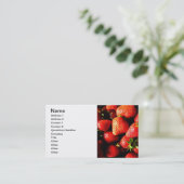 Carte De Visite Fraises (Debout devant)