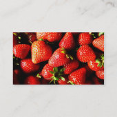 Carte De Visite Fraises (Dos)