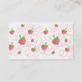 Carte De Visite Fraises (Dos)