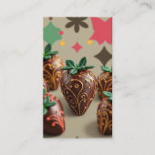 Carte De Visite fraises au chocolat (Devant)