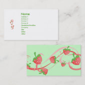 Carte De Visite Fraises De Fraise Pour Toujours (Devant / Derrière)