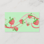Carte De Visite Fraises De Fraise Pour Toujours (Dos)