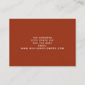 Carte De Visite Fraises sauvages d'art - Nutritionniste (Dos)