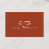 Carte De Visite Fraises sauvages d'art - Nutritionniste (Dos)