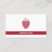 Carte de visite framboise (Dos)