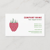 Carte de visite framboise (Devant)