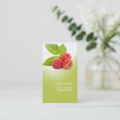 Carte De Visite Framboise fraîche (Debout devant)