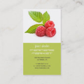Carte De Visite Framboise fraîche (Dos)