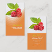 Carte De Visite Framboise fraîche (Devant / Derrière)