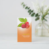 Carte De Visite Framboise fraîche (Debout devant)