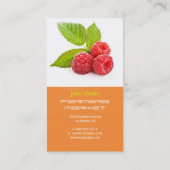 Carte De Visite Framboise fraîche (Dos)