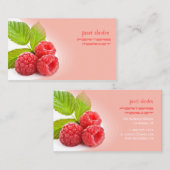 Carte De Visite Framboise fraîche (Devant / Derrière)
