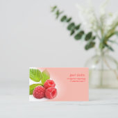 Carte De Visite Framboise fraîche (Debout devant)