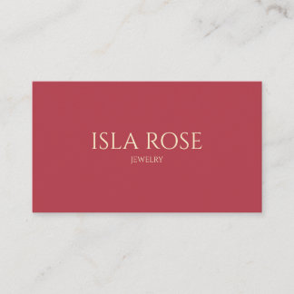 Carte De Visite Framboise rose et crème