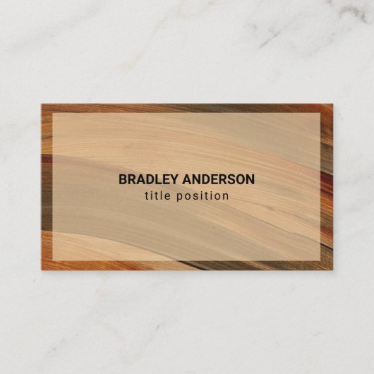 Carte De Visite Frame beige Grillé (Devant)