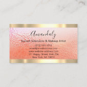 Carte De Visite Frame Event Planner Rose Gold (Dos)