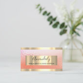 Carte De Visite Frame Event Planner Rose Gold (Debout devant)