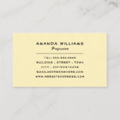 Carte De Visite Frame Floral Hippie, Floral (Dos)