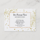 Carte De Visite *~* Frame Floral Or Fille Blanc Lime Vert (Dos)