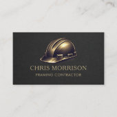 Carte De Visite Framing Contractor Hard Hat Professional (Devant)