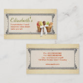 Carte de visite français de boulangerie de (Devant / Derrière)